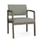 Lesro Lenox Steel Wide Guest Chair Metal Frame, Bronze, OH Eucalyptus Upholstery LS1201 - alternate 1
